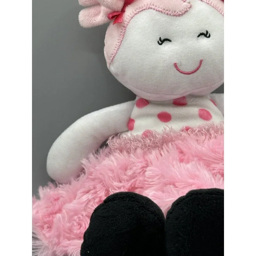 Baby Starters‎ 2016 Lovey Plush Doll Pink White Polka Dots 12'' Stuffed Animal